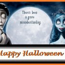 Halloween Corspe Bride Party Edible image Cake topper