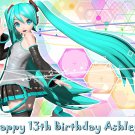 Hatsune Miku Animation  Edible image Cake topper decoration