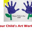Create Your Own Custom Father's Day w/ Kids Art Edible  Cake topper decoration