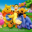 Winnie the Pooh and Friends Edible image Cake topper decoration