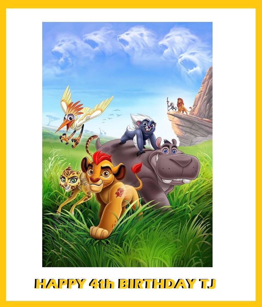 Lion Guard Edible image Cake topper decoration