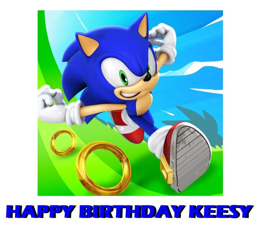 Sonic the Hedge Hog  Edible image Cake topper decoration