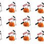 Halloween Pumpkin Bat Ghost Edible 2' Cupcakes Cookies 12 per sheet