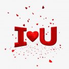 Valentines Day I Love You Edible image Cake topper or Cupcakes decoration