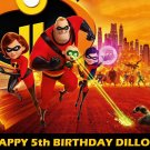 Incredibles 2 movie Edible image Cake topper decoration