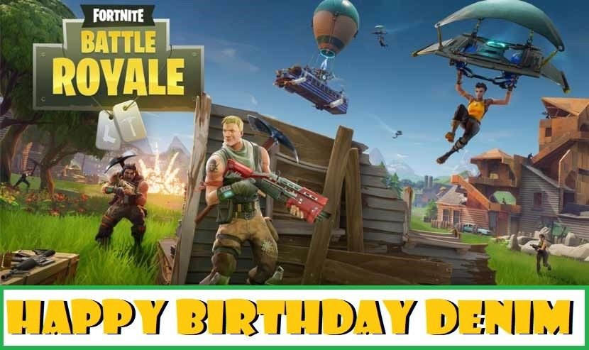 Fortnite Battle Royale Edible image Cake topper decoration