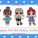 LOL Surprise Dolls Party Edible image Cake topper