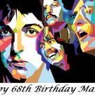 The Beatles Party Edible image Cake topper decoration