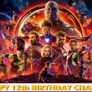 Avengers Infinity War Black Panther Iron Man Edible image Cake topper