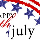 Happy July 4th Celebration  Edible image Cake topper decoration