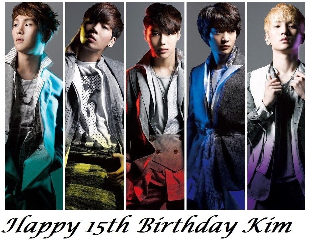 Shinee KPop Edible image Cake topper decoration