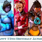 Overwatch Edible image Cake topper decoration