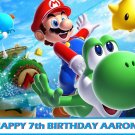 Super Mario Brothers w/ Yoshi Edible image Cake topper decoration
