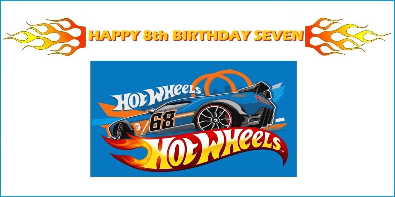 Hot Wheels  Edible image Cake topper decoration