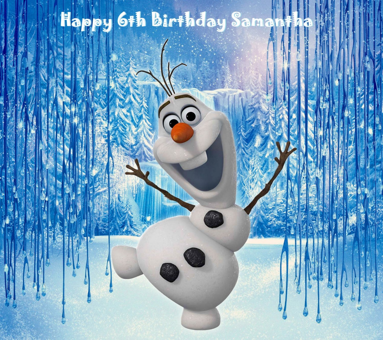 Frozen Olaf  Party  Edible image Cake topper