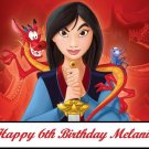 Mulan Edible image Cake topper decoration