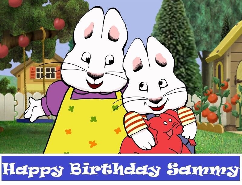 Max and Ruby Edible image Cake topper decoration