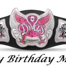 WWE Divas Champion Belt Edible image Cake topper decoration