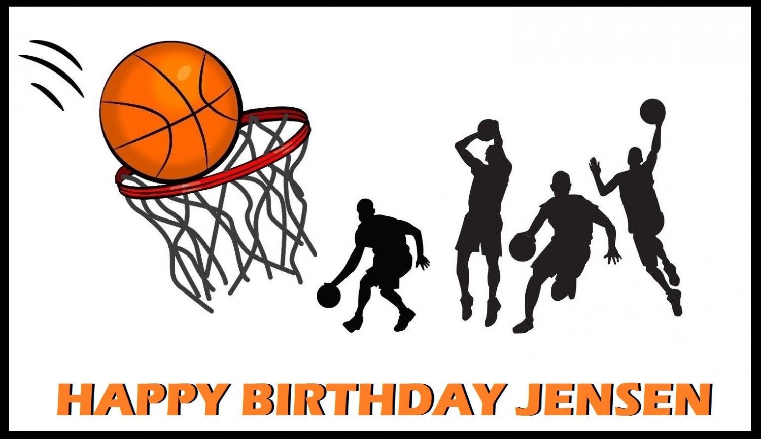 Basketball Hoop Edible image Cake topper