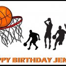 Basketball Hoop Edible image Cake topper