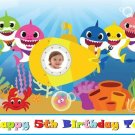 Baby Shark Submarine Doo Doo w/ Your Child's Picture Party Edible Cake image