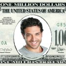 One Million Dollars Bill w/ Your Picture Edible image Cake topper decoration