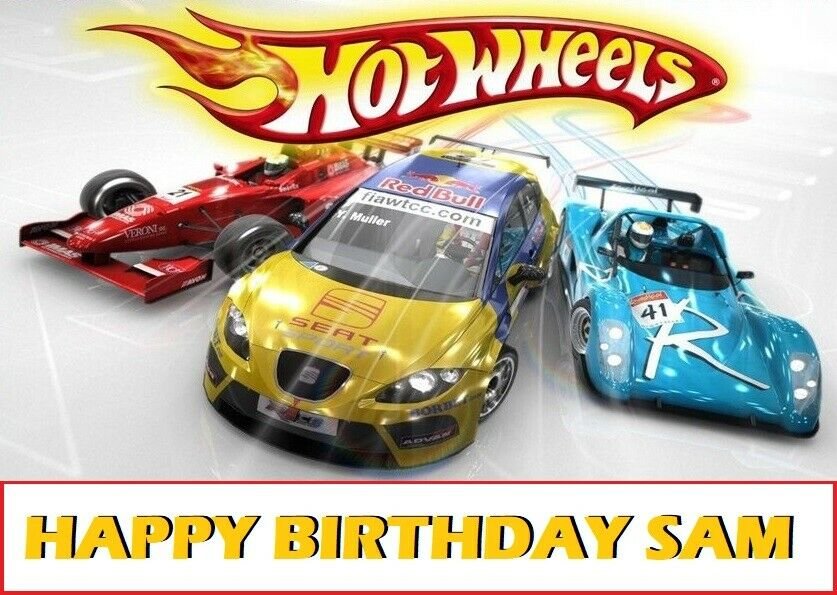 Hot Wheels Edible Cake topper decoration