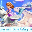 Sofia the First with Unicorn Edible Cake topper decoration
