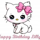 Cute Kitty Cat Party Edible image Cake topper
