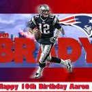 Tom Brady Patriots NFL  Football  Edible image Cake topper