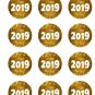Happy New Year 2019 Edible image Cake topper decoration or Cupcake/Cookies