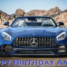 Father's Day Birthday  Sports Car Mercedes Edible image Cake topper decoration