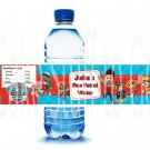 Paw Patrol Personalized Water Bottle Labels Party Favors 1 set of 5