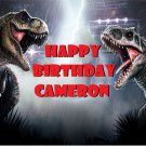 Dinosaur T-Rex  -vs-  Indominus Rex Edible Cake Topper Decoration