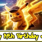 Detective Pikachu Edible image Cake topper decoration
