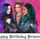 Descendants 3 Mal Aubrey Uma Edible Cake Topper Image