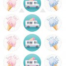 What's the Scoop Gender Reveal Edible image CupCake topper decoration