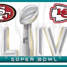 NFL Football Super Bowl 54   49ers vs Chiefs Edible image Cake topper