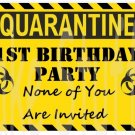Quarantine Birthday Party Edible image Cake topper