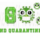 Your Age Quarantine Birthday Party Edible image Cake topper