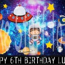 Outer Space Astronaut Edible image Cake topper decoration