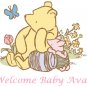 Classic Winnie the Pooh Baby Shower Edible image Cake topper decoration