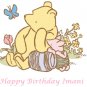 Classic Winnie the Pooh Baby Shower Edible image Cake topper decoration
