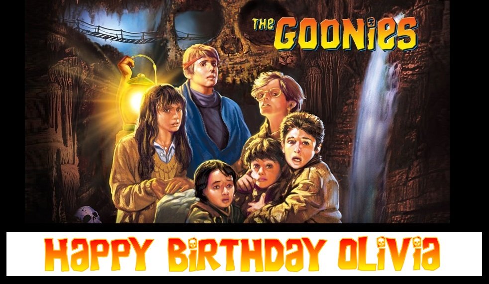 The Goonies Edible image Cake topper decoration