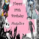 Tim Burton Characters Edible image Cake topper decoration