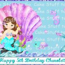 Mermaid  Edible Cake topper decoration