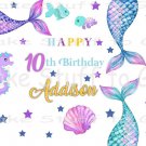 Mermaid Tales  Edible Cake topper decoration