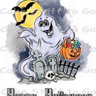 Halloween Ghost Edible image Cake topper