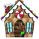Christmas Gingerbread House Edible Cake Topper Decoration