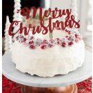 Merry Christmas Cake Topper Decoration